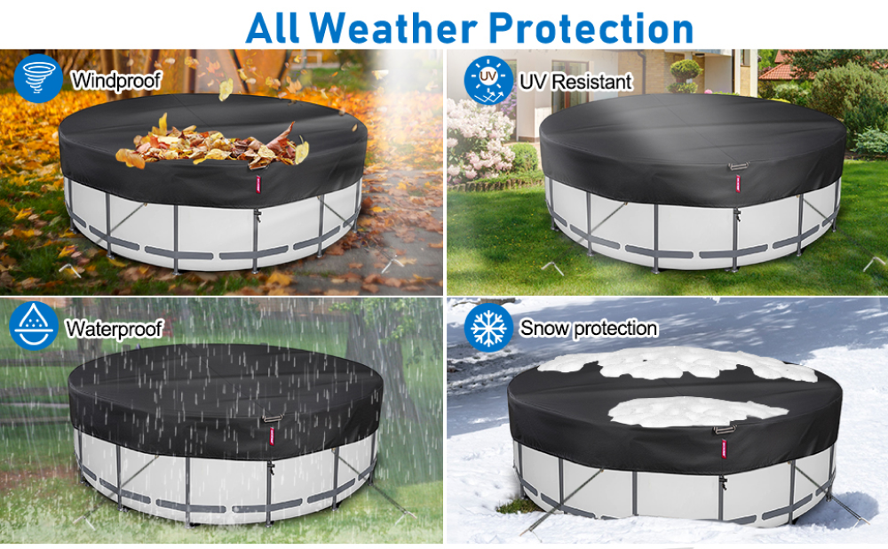 Outdino Cold and UV-Resistant Pool Cover – Pool Supplies